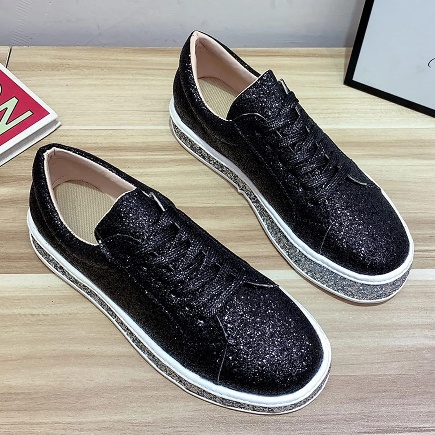 Walking Sneakers for Women Wide Width Slip On Non Slip Work Shoes Women Food Service Tennis Shoes Women White High Top Work Sneakers for Women 2023 Zapatos para Trabajo De Mujer