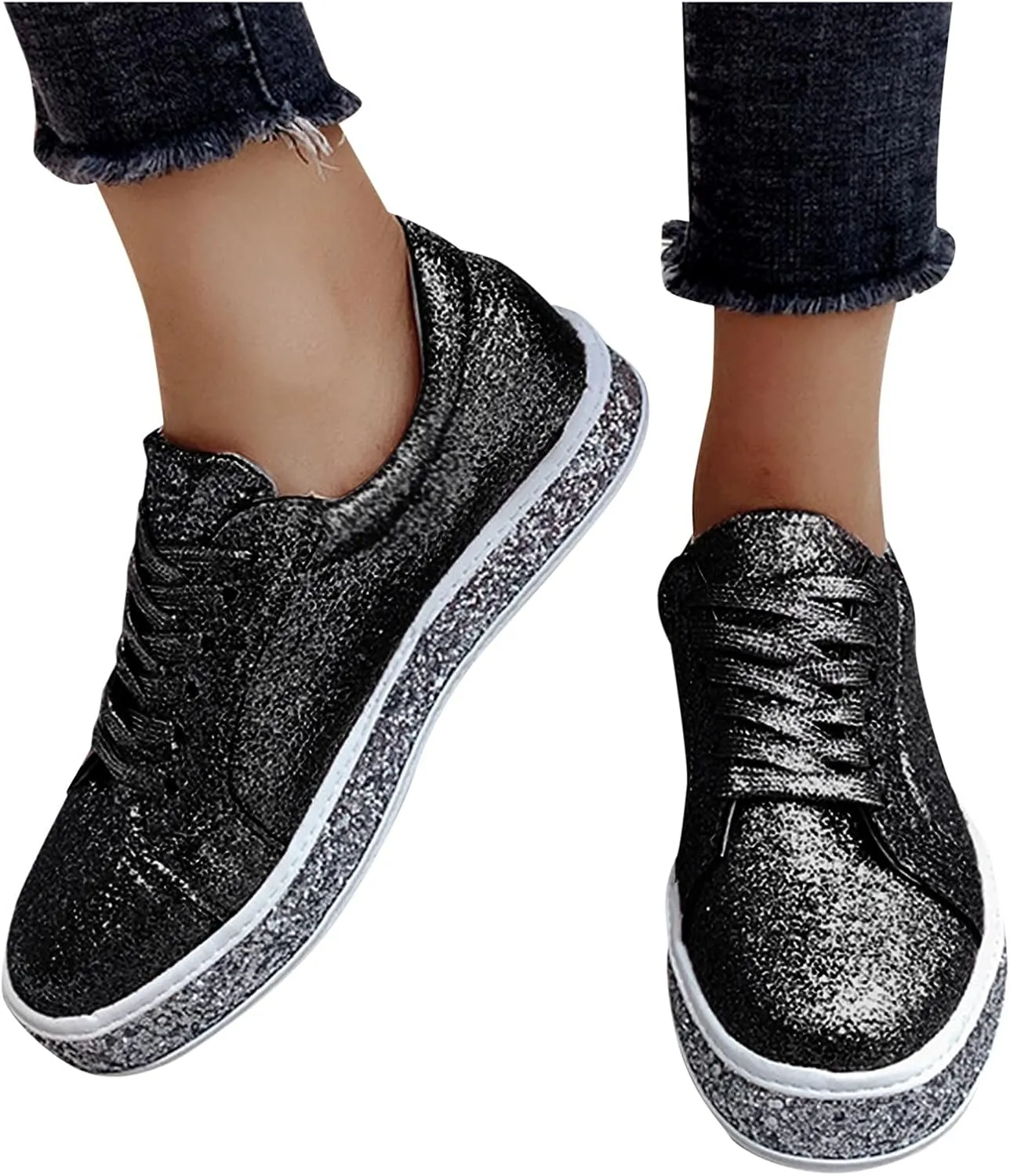 Walking Sneakers for Women Wide Width Slip On Non Slip Work Shoes Women Food Service Tennis Shoes Women White High Top Work Sneakers for Women 2023 Zapatos para Trabajo De Mujer