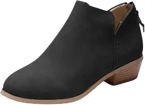 Wedge Ankle Boots Comfortable Cowboy Boots Women White Cowboy Boots Womens Dressy Boots White Lace Up Ankle Boots for Women Low Heel White Dress Ankle Boots for Men