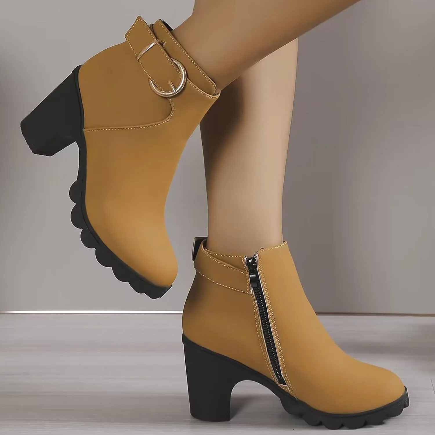 Wedge Ankle Boots Fall Boots Brown Fall Boots Heel Boots for Women 2024 Ankle Boots for Women with Heel Sexy Womens Black Ankle Booties Low Heel
