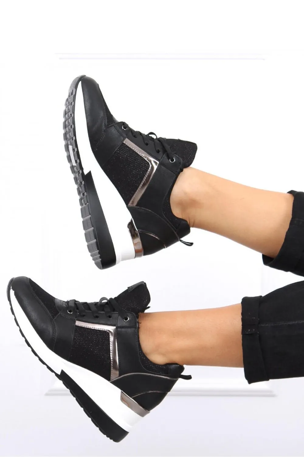 Wedge heel sneakers model 161381 Inello