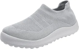 White Sneakers for Women Platform Wide Walking Shoes Women Slip Ons Brown Walking Shoes Women Wide Sneakers for Women Fashion Platform White Slip On Shoes for Women with Arch Support