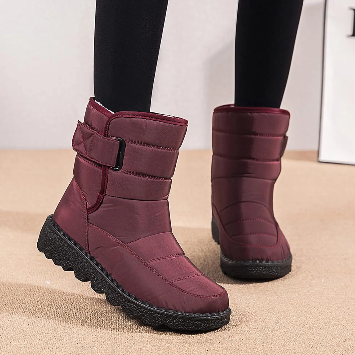 Winter Boots for Teens Waterproof Snow Boots Platform Short Rain Boots Comfortable Lightweight Hiking Boot Work Boots for Men