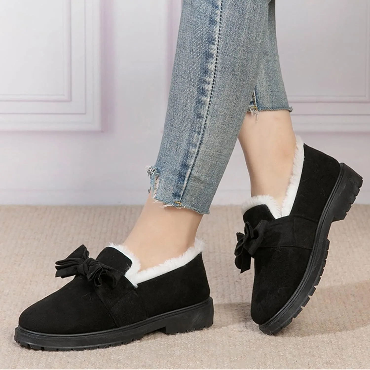Winter Boots for Women Waterproof Wide Calf Adult Snow Boots Women Size 9 Wide Womens Snow Boots Wide Sizes Winter Boots for Women High Heels Botas Para Frio De Mujer De Trabajo