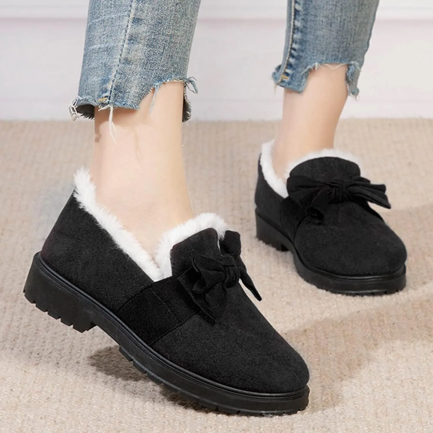 Winter Boots for Women Waterproof Wide Calf Adult Snow Boots Women Size 9 Wide Womens Snow Boots Wide Sizes Winter Boots for Women High Heels Botas Para Frio De Mujer De Trabajo