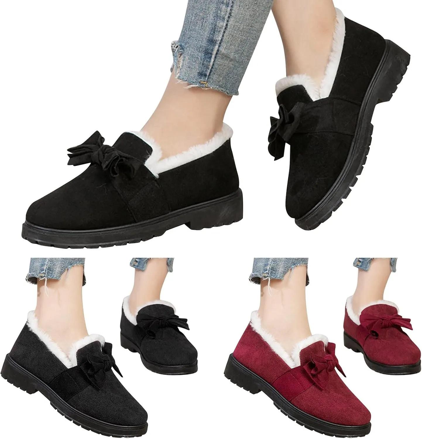 Winter Boots for Women Waterproof Wide Calf Adult Snow Boots Women Size 9 Wide Womens Snow Boots Wide Sizes Winter Boots for Women High Heels Botas Para Frio De Mujer De Trabajo