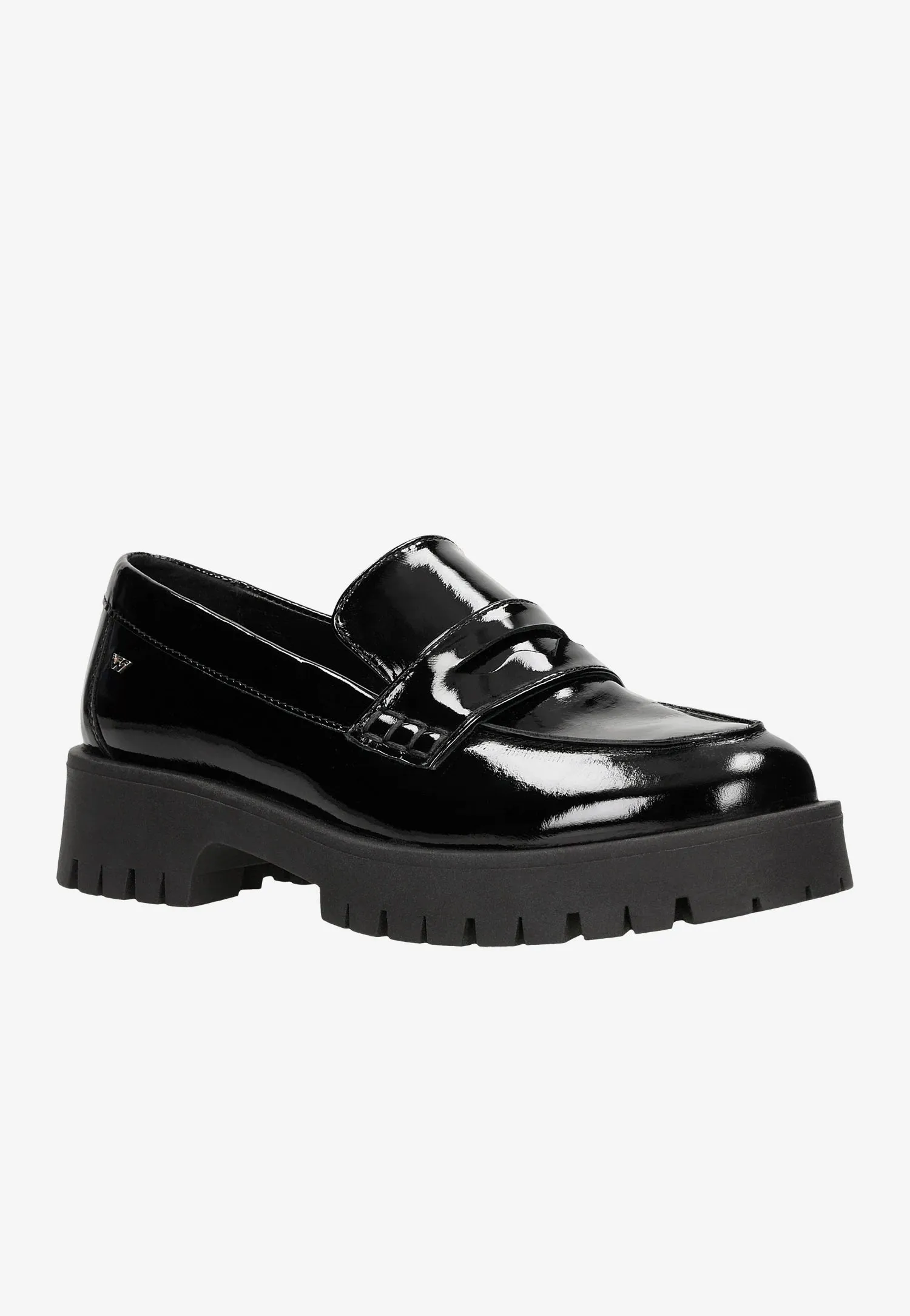 Wojas Black Patent Leather Loafers | 46124-31