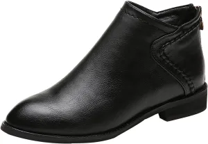 Women Ankle Boots Flat Booties for Women Arch Support Boots for Women Non Slip Boots for Women Womens Ankle Boots Flat Low Heel Booties White Ankle Cowgirl Boots for Women