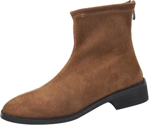 Women Ankle Boots Flat Booties for Women Leopard Boots for Women Walking Cradles Women Womens Ankle Boots Wedge Heel Dark Brown Ankle Boots for Women Low Heel