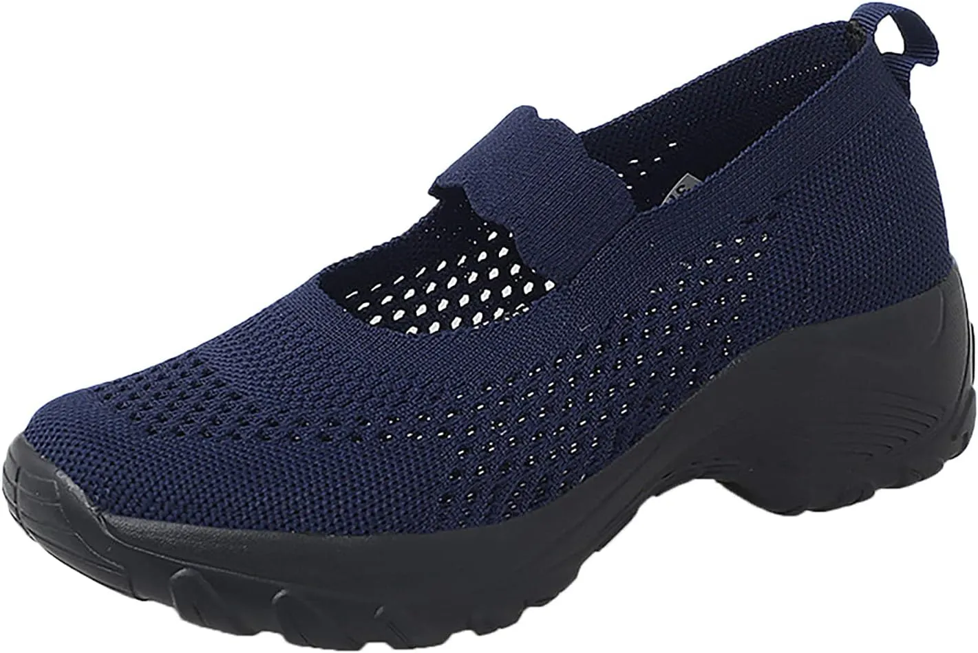 Women Casual Slip On Shoes Comfortable Walking Sneakers Lightweight Canvas Flats Non Slip Breathable Loafers