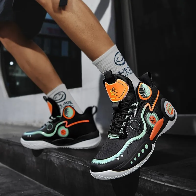 Women Men Basketball Shoes Neutral Breathable Non Slip Sneakers High Top Fashion Outdoor Casual Shoes Sneakers.