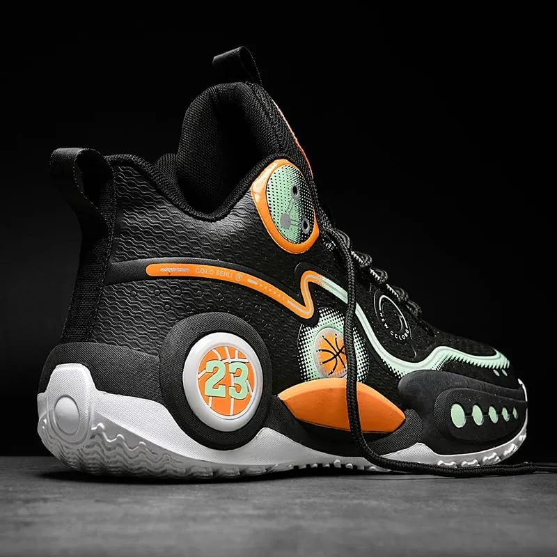Women Men Basketball Shoes Neutral Breathable Non Slip Sneakers High Top Fashion Outdoor Casual Shoes Sneakers.