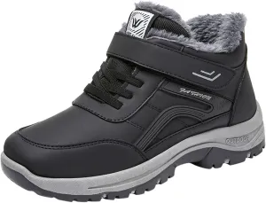 Women Snow Boots Waterproof Winter Boots Non-slip Warm Fur Booties Winter Warm Outdoor Ankle Boots Ladies Walking Hiking Booties