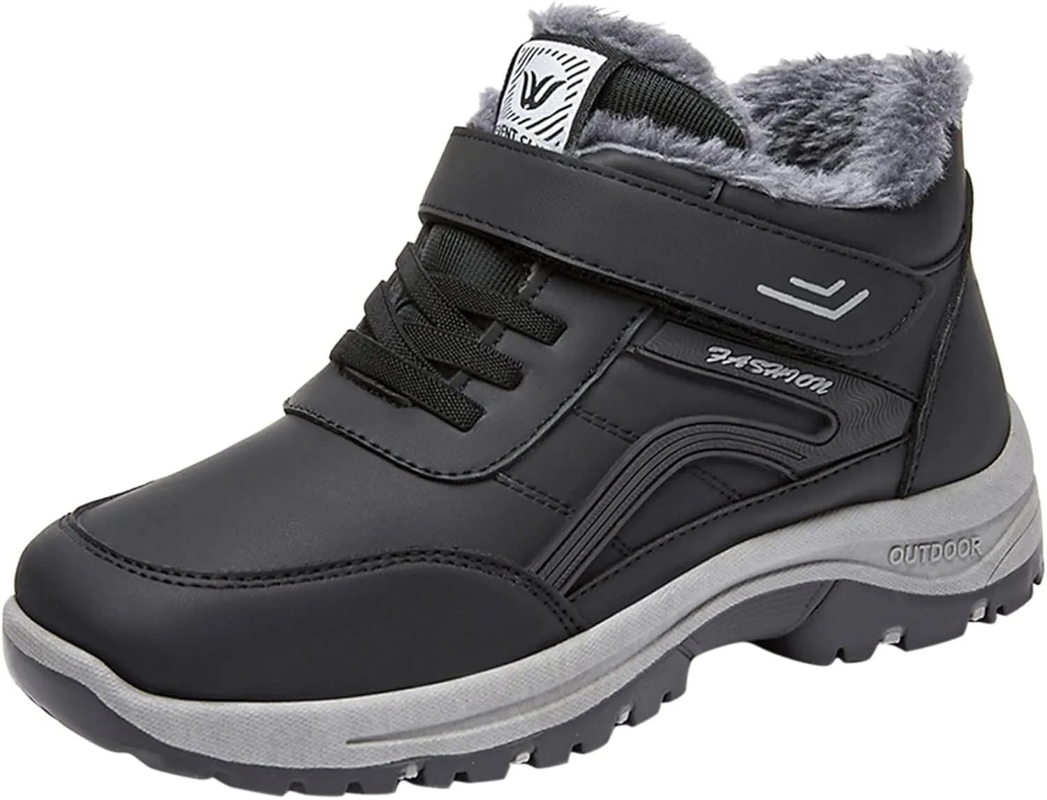 Women Snow Boots Waterproof Winter Boots Non-slip Warm Fur Booties Winter Warm Outdoor Ankle Boots Ladies Walking Hiking Booties