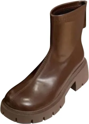 Womens Ankle Booties Botas Para Mujer Womens Dress Boots Low Heel Combat Boots Womens Wide Ankle Boots for Women Low Heel Dressy Wide Width White Ankle Boots for Women No Heel