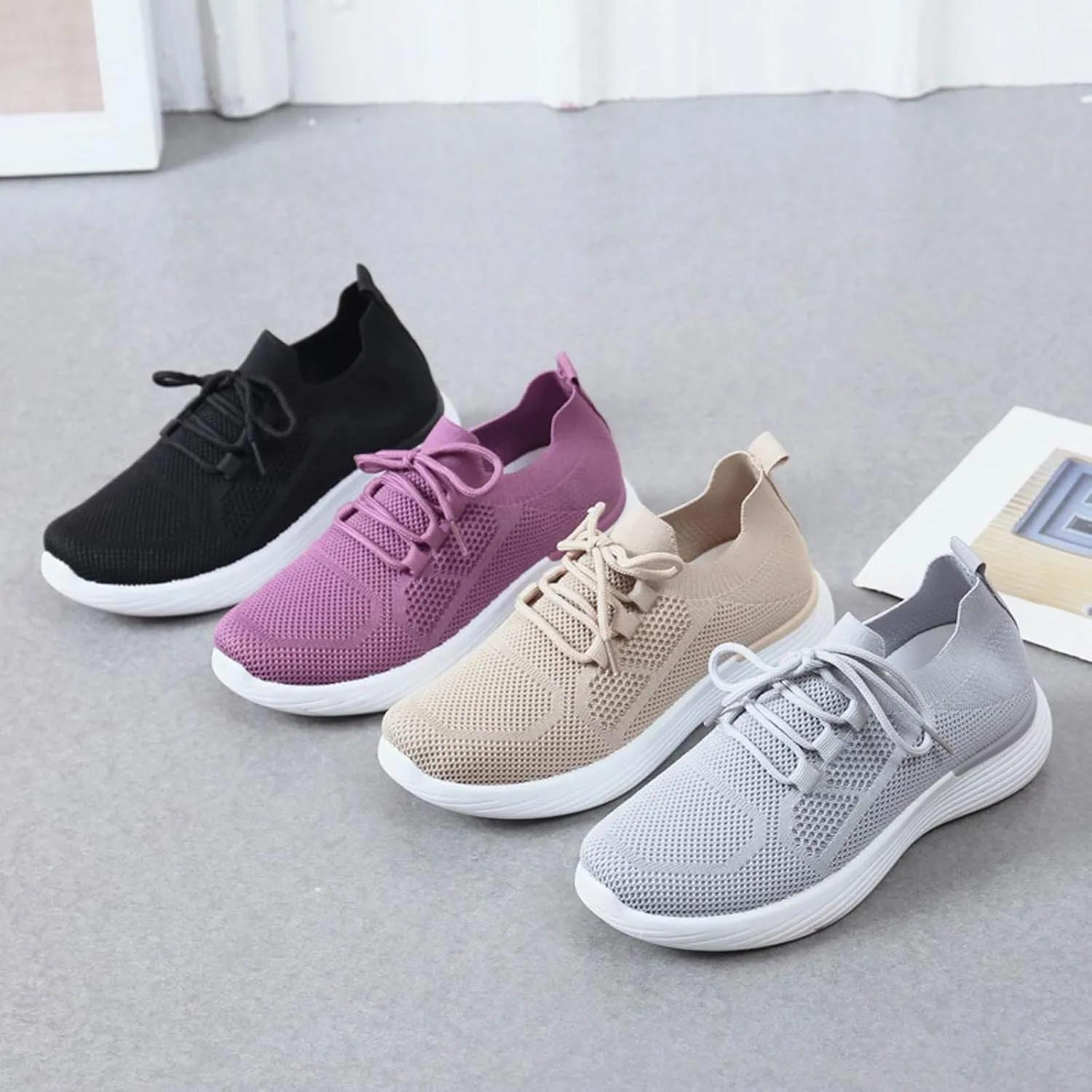 Womens Brown High Top Sneakers Slip On Shoes Women Wide Mule Shoes for Women Sneakers Women's Fashion Sneakers Red Slip On Shoes for Women Size 8 1/2