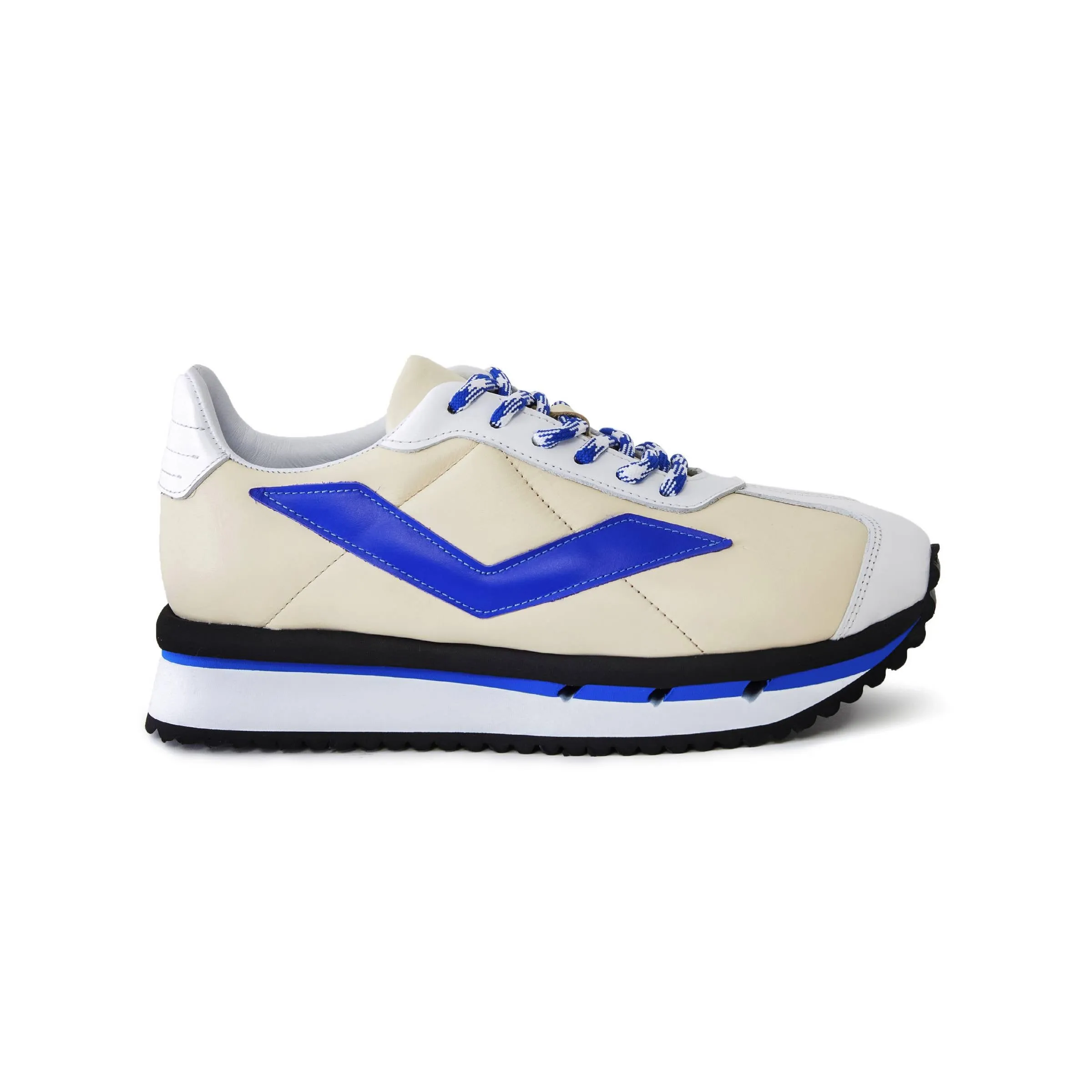 Women's Calf Leather Handmade Sneakers W5006