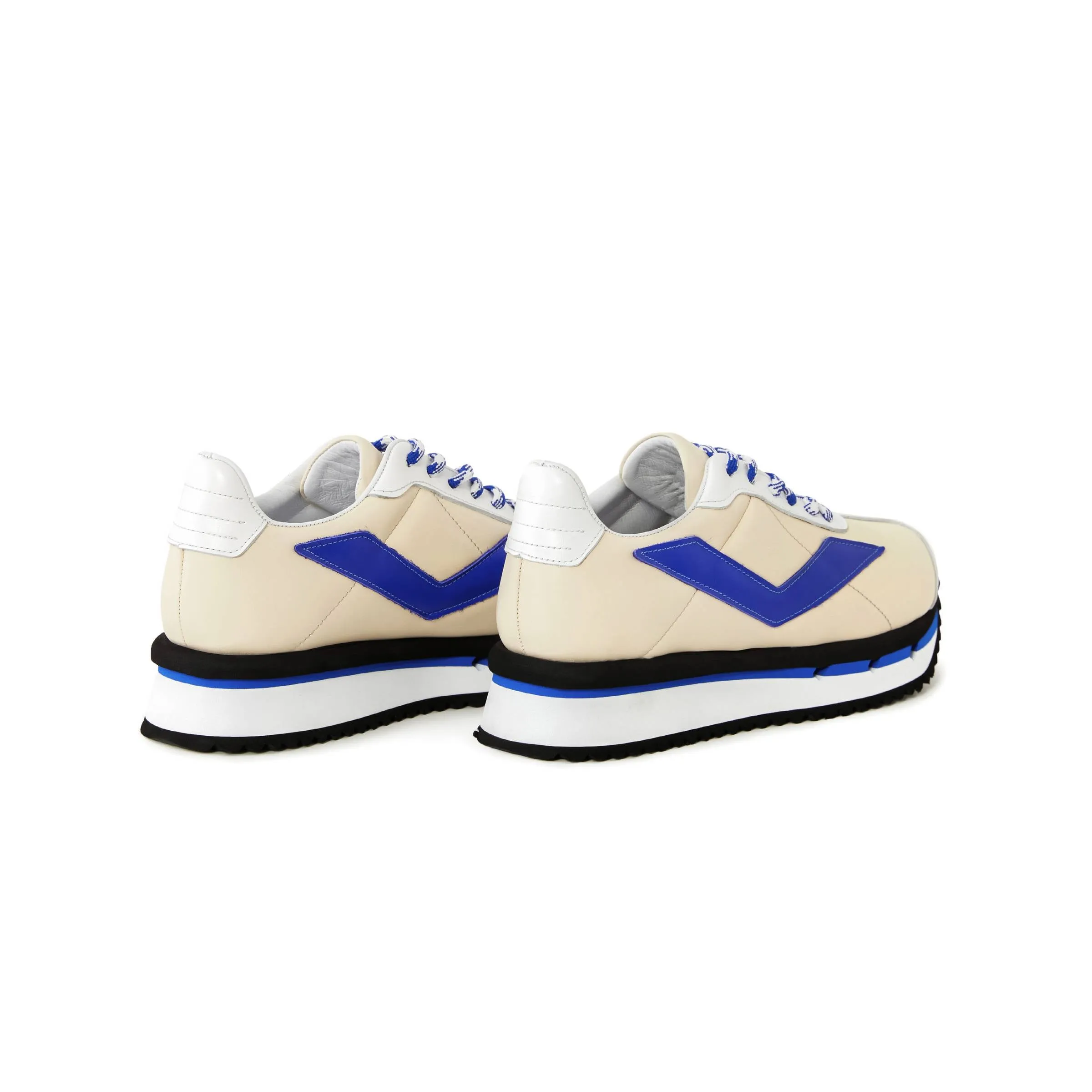 Women's Calf Leather Handmade Sneakers W5006