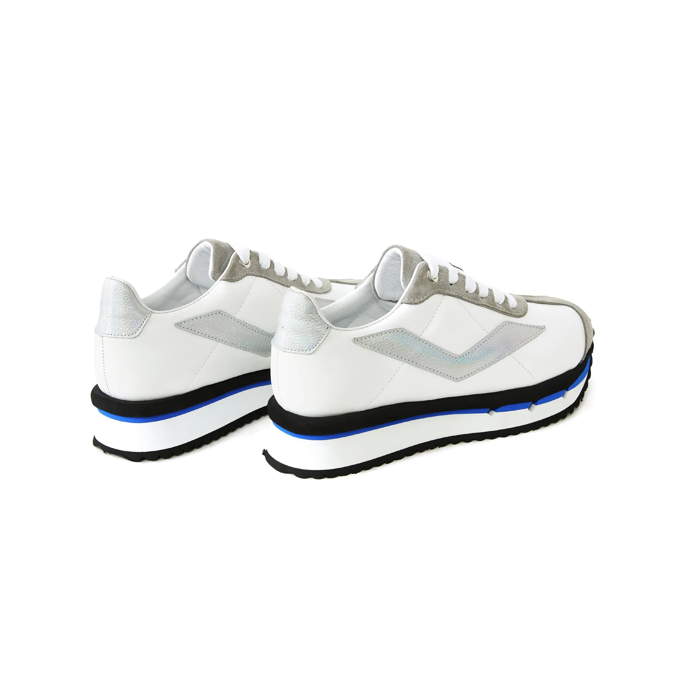 Women's Calf Leather Handmade Sneakers W5006