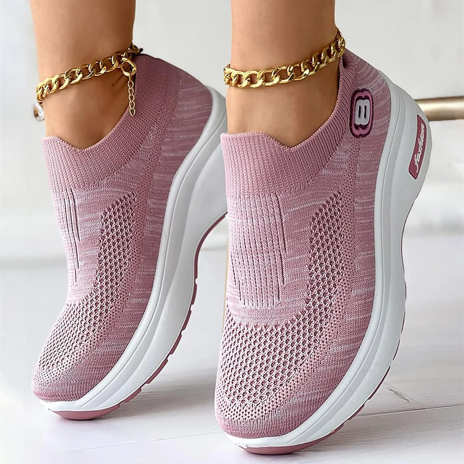 Women's Fashion Platform High Top Sneakers Zapatos De Mujer De Vestir Comodos Plataforma De Espartaanchos Womens Hiking Shoes Womens Sneakers Black Sole Zapatos OrtopDicos para Mujer Pie Plano