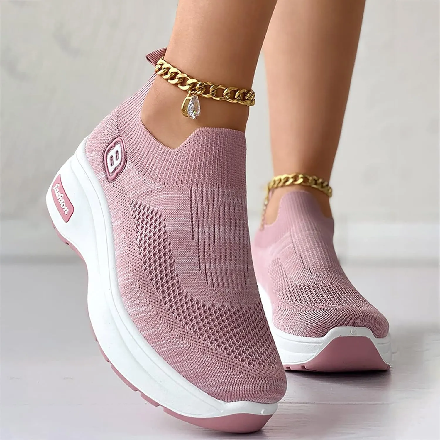 Women's Fashion Platform High Top Sneakers Zapatos De Mujer De Vestir Comodos Plataforma De Espartaanchos Womens Hiking Shoes Womens Sneakers Black Sole Zapatos OrtopDicos para Mujer Pie Plano