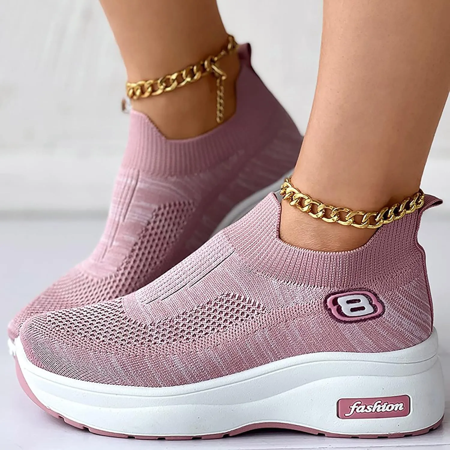 Women's Fashion Platform High Top Sneakers Zapatos De Mujer De Vestir Comodos Plataforma De Espartaanchos Womens Hiking Shoes Womens Sneakers Black Sole Zapatos OrtopDicos para Mujer Pie Plano