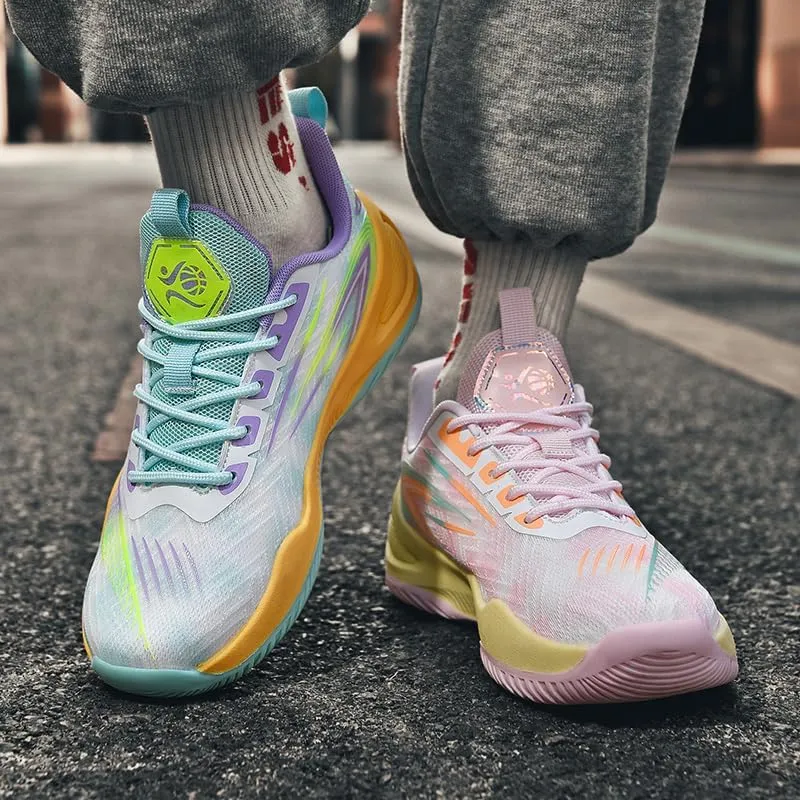 Womens Mens Basketball Shoes Fashion Neutral Sneakers Anti Slip Breathable Comfortable Sports Running Walking Tennis Shoes