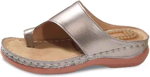 Women's Orthopedic Wedge Sandals Comfortable Summer Slippers with Massage Insole Casual Beach Flip Flops for