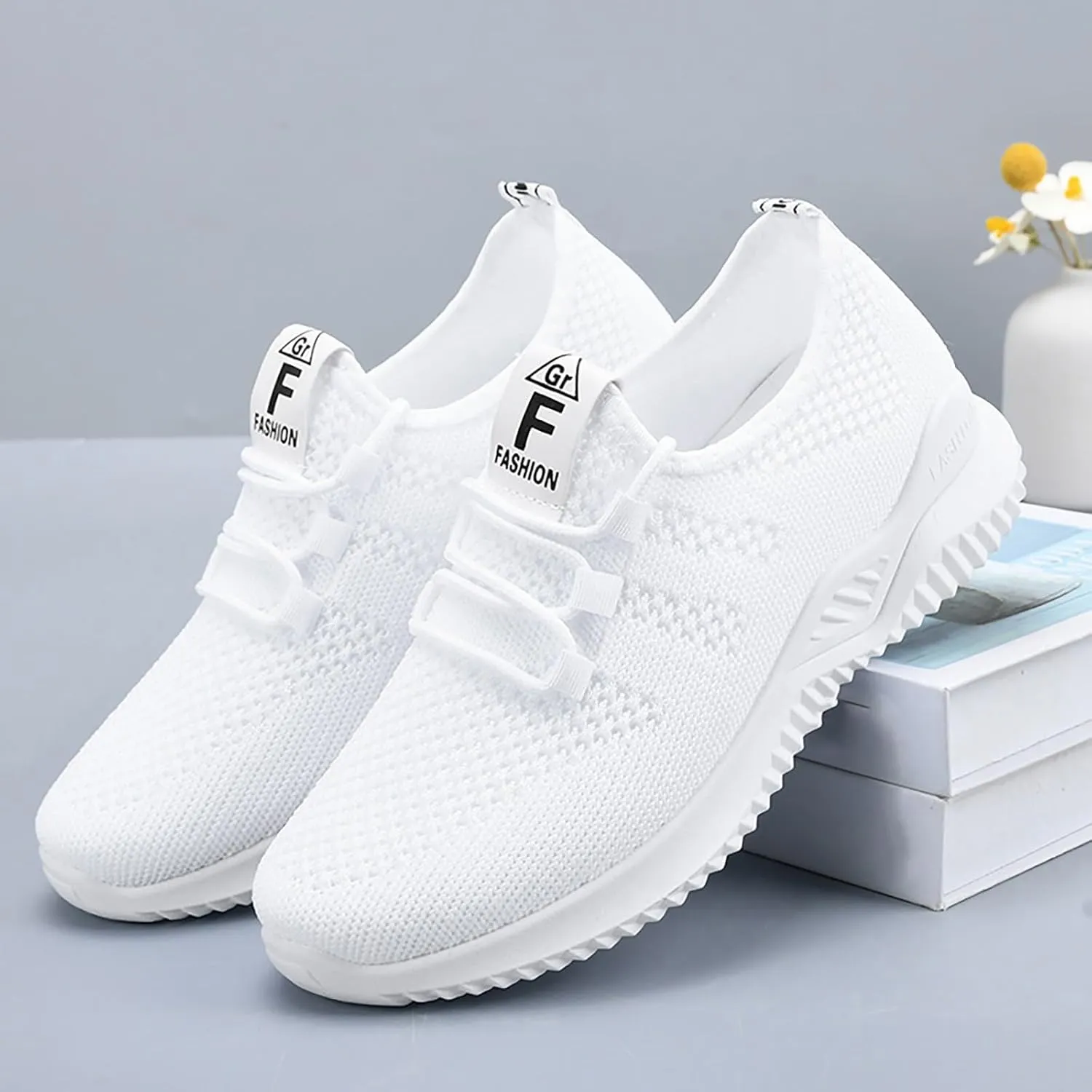 Womens Running Shoes Slip on Sneakers Non Slip Walking Shoe Lightweight Gym Workout Shoes Casual Dressy Breathable Fashion Sneakers 2025