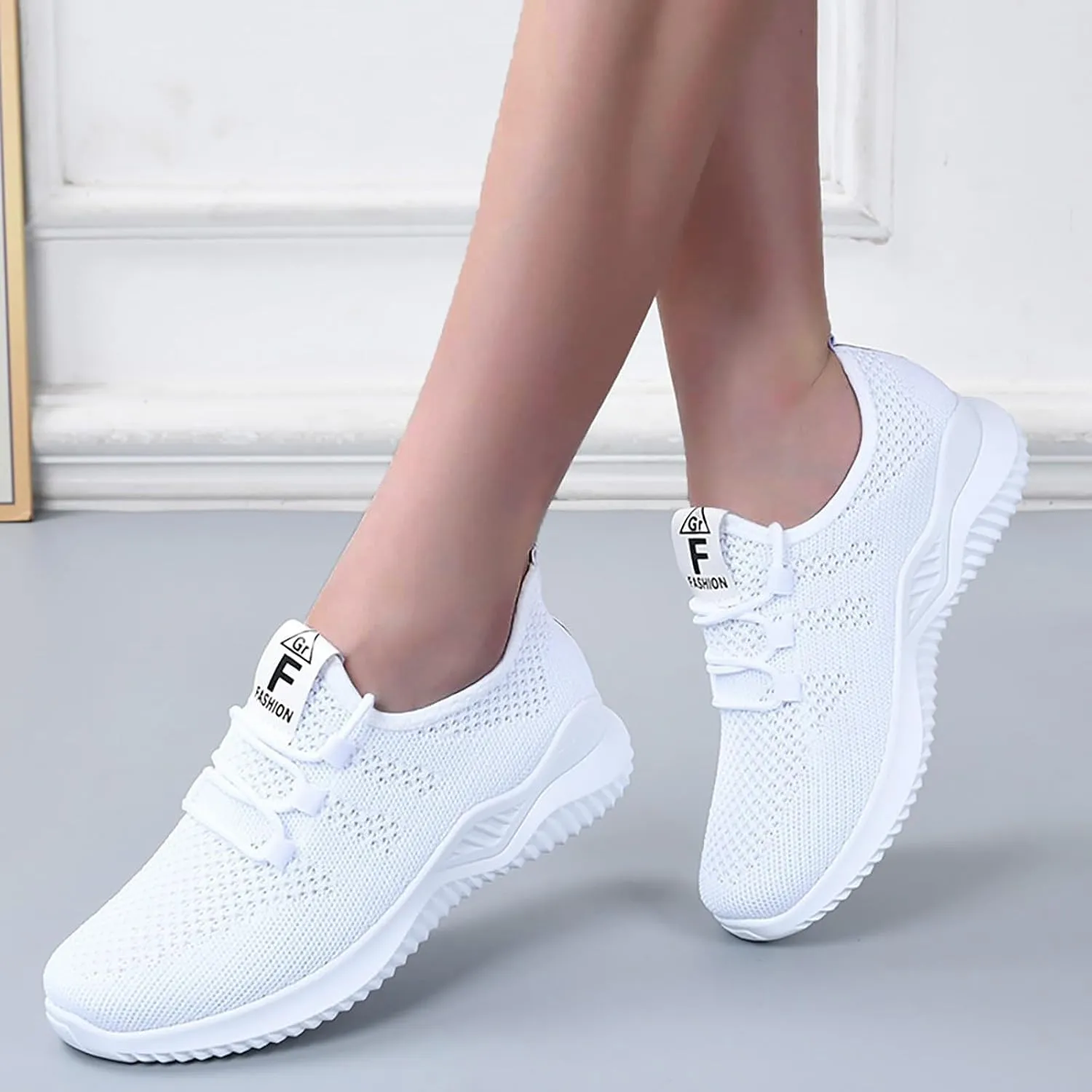 Womens Running Shoes Slip on Sneakers Non Slip Walking Shoe Lightweight Gym Workout Shoes Casual Dressy Breathable Fashion Sneakers 2025