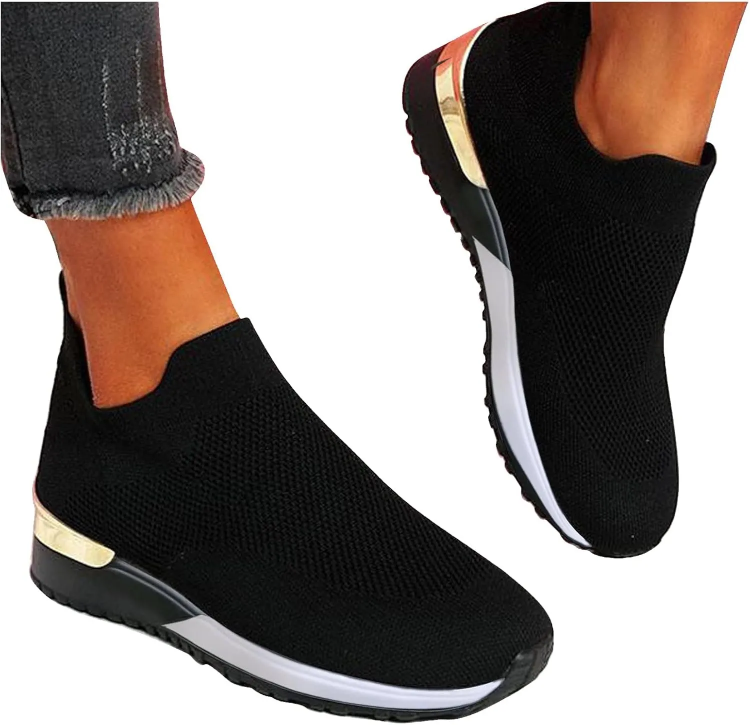 Womens Sneakers Size 6.5 Wide Slip On Shoes Women Wide Mule Casual Dress Shoes for Women 2023 Trendy Plantar Fasciitis Relief Shoes for Women Wide Width Comfy Work Shoes for Women Standing All Day