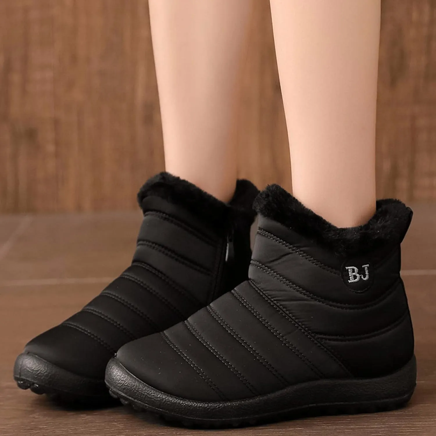 Womens Snow Boots Waterproof Wide Calf Non Slip Winter Boots Woman Women's Snow Boot Zapatos De Mujer Impermeabilas Y Termica Para La Nieve Botas De Invierno Impermeables Para Mujer