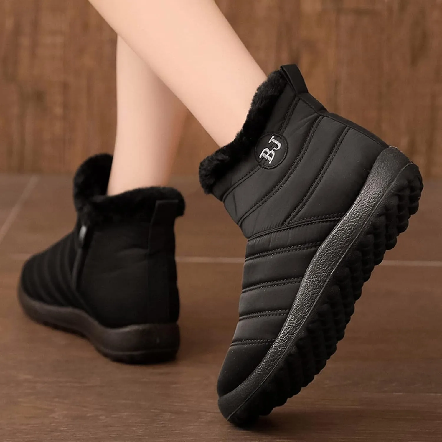 Womens Snow Boots Waterproof Wide Calf Non Slip Winter Boots Woman Women's Snow Boot Zapatos De Mujer Impermeabilas Y Termica Para La Nieve Botas De Invierno Impermeables Para Mujer
