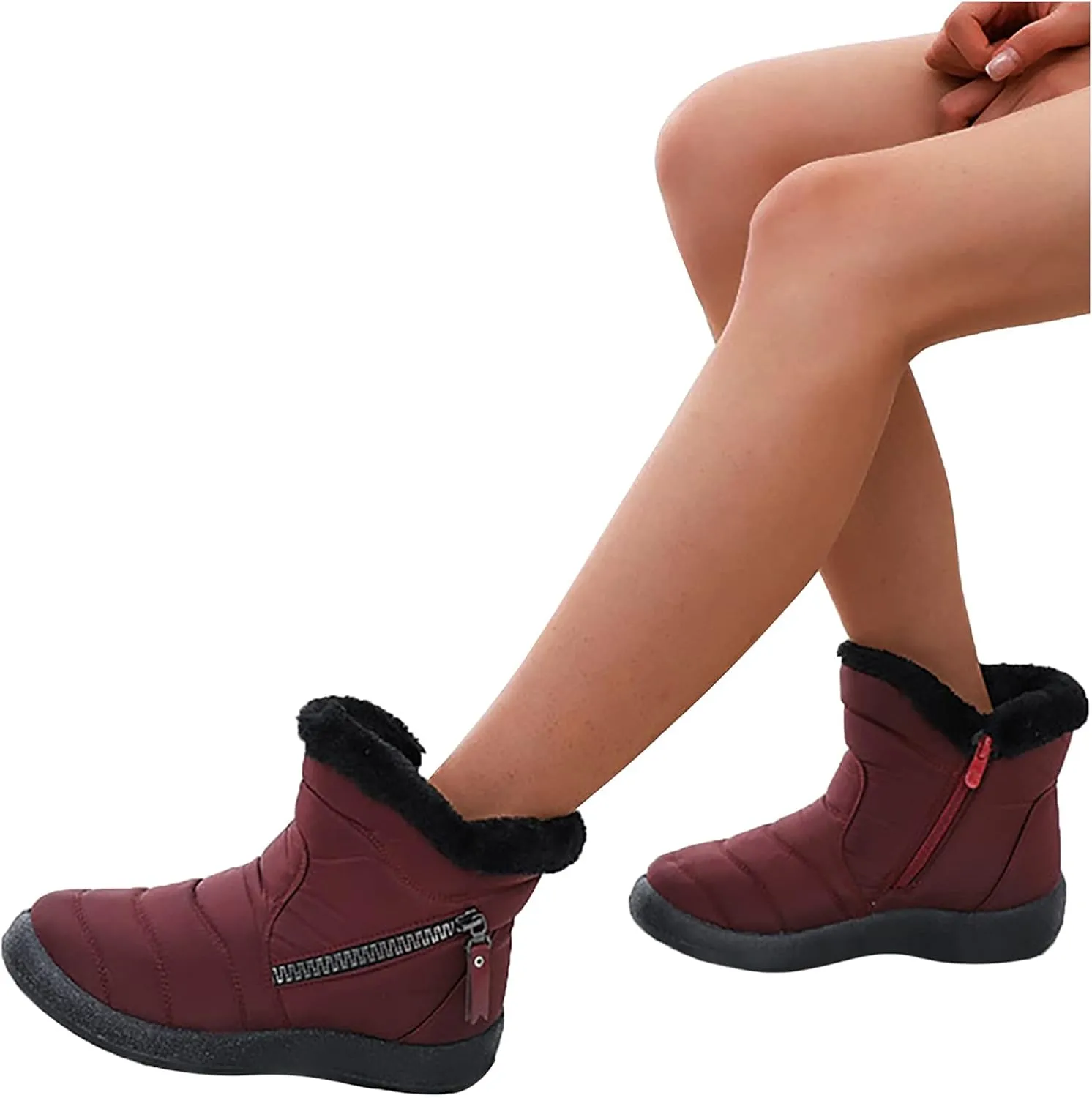 Womens Waterproof Winter Boots Size 9 Winter Snow Boots Women 2023 Womens Winter Booties Winter Boot Women Womens Winter Hiking Boots