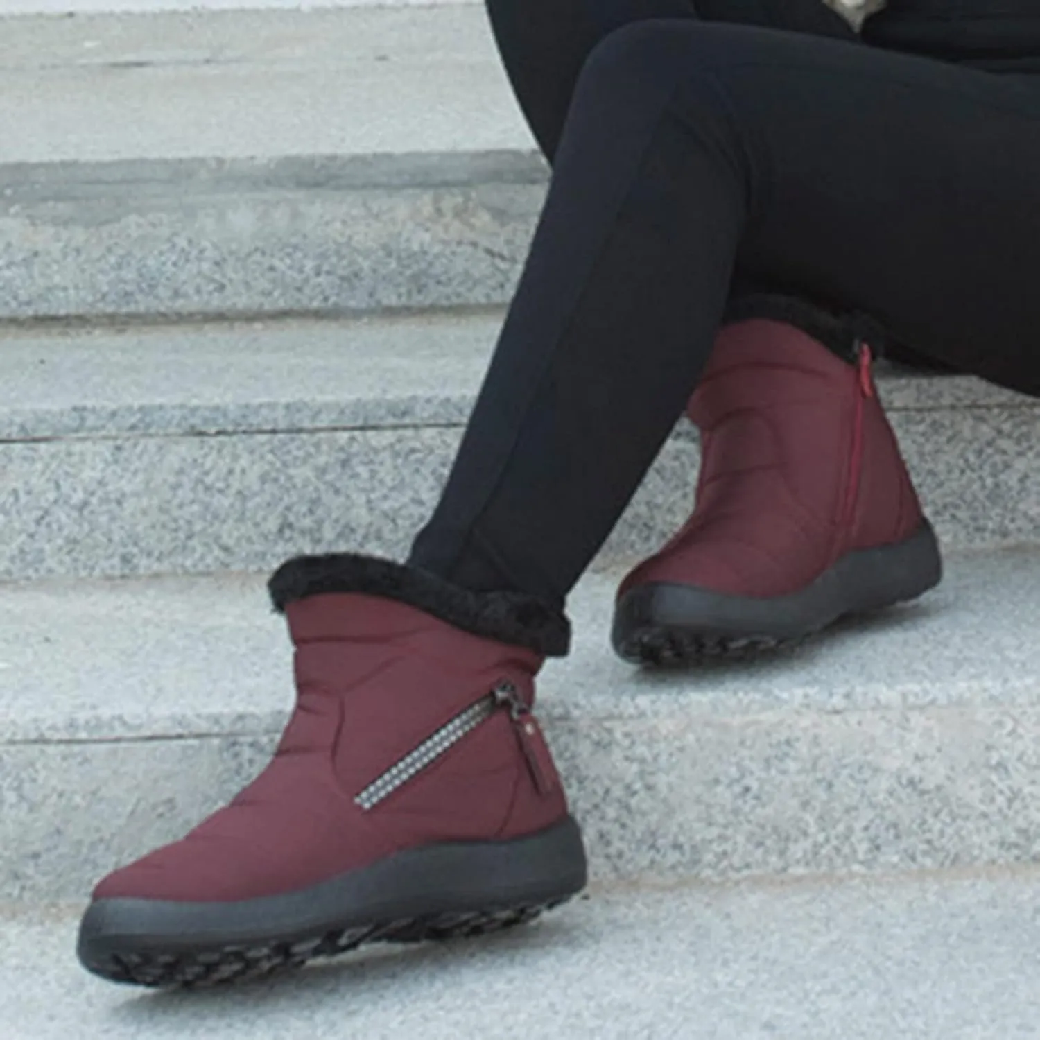 Womens Waterproof Winter Boots Size 9 Winter Snow Boots Women 2023 Womens Winter Booties Winter Boot Women Womens Winter Hiking Boots