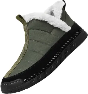 Womens Winter Business Casual Shoes Women's Wide Width Waterproof Snow Boots Fuzzy Boots Cozy Boots for Women Mid Calf Winter Boots for Women Waterproof Sales Clearance