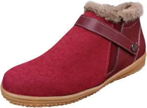 Women's Winter Thermal Boots with Zippers Womens Winter Ankle Boots Black Winter Snow Boots Winter Snow Boots Mid Calf Winter Boots for Women Waterproof Snow Non Slip of The Day