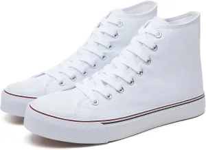 yageyan Men??s High Top Canvas Sneakers Fashion Lace up Walking Shoes Casual Classic